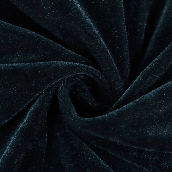 Corset Top Velvet Bodycon Mini Dress Dark Green Sweetheart Decollete Ruched - Picture 16 of 16